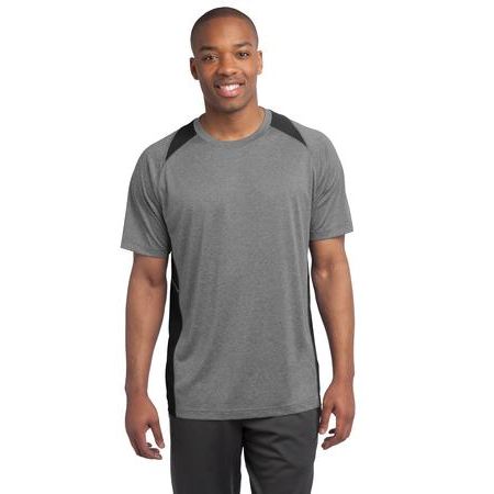 Sport-Tek ®  Heather Colorblock Contender Tee. ST361